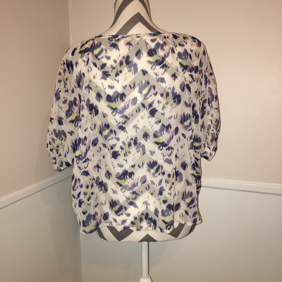 Haut Urban Outfitters Taille S, Manches Courtes, Multicolore Et Transparent